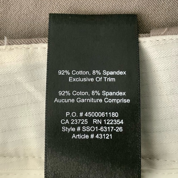 NWT ARITZIA Babaton Elliot Pants Grazer Slim Leg Grazer Brown Tan Khaki Size 4 - Picture 11 of 14